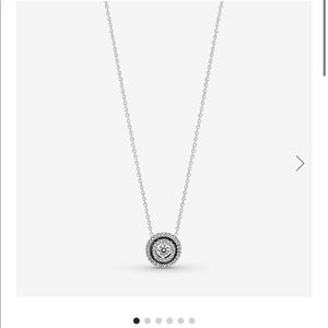 Pandora Sparkling Double Halo Collier Necklace